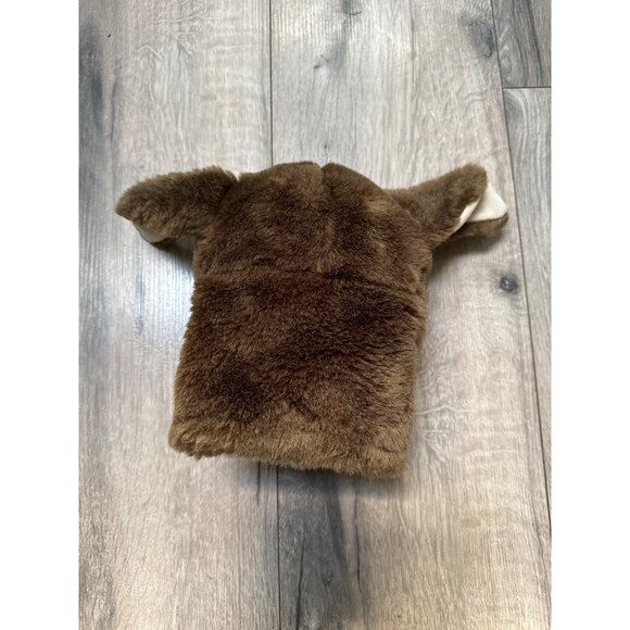 Vintage AGS Pepper Dog Hand Puppet 100% Acrylic Brown & White - Picture 2 of 4